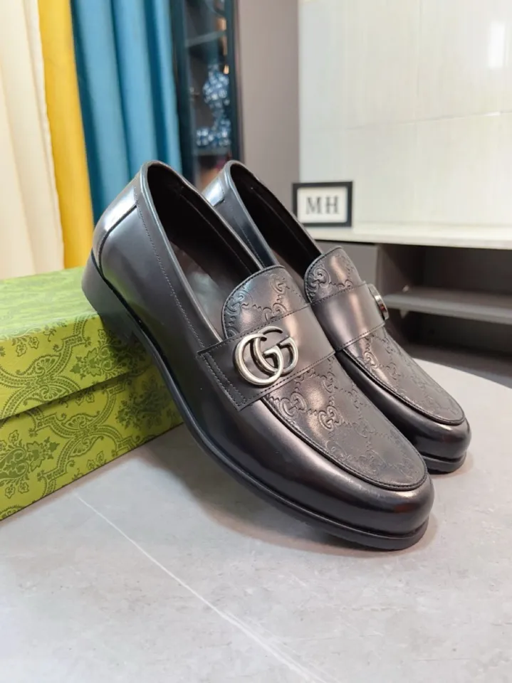 Men's shoes 💰500🌹🌹Niuli [GUCCI Gucci] A new style of formal men's leather shoes is coming~ The original quality upper is made of patent leather imported from Italy, the leather is soft and delicate, comfortable and soft first-layer cowhide lining, rubber wear-resistant outsole, the shoe shape is dignified and domineering, and the luxury charm cannot be concealed! The natural and free nouveau riche leads the trend. Code number: 38-44